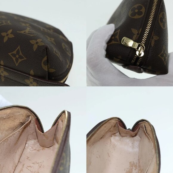 LOUIS VUITTON Monogram Trousse Demi Ronde Cosmetic Pouch M47520 LV Auth 91945 - Picture 14 of 14